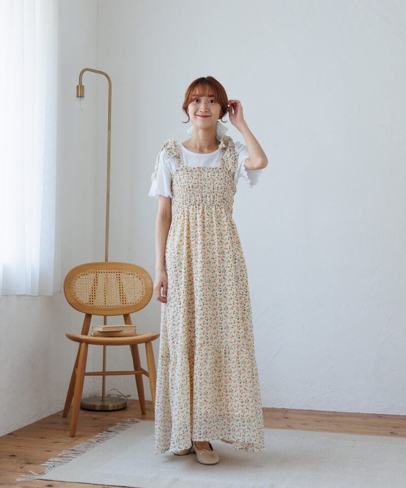 20%OFF】floral cami onepiece～ﾌﾛｰﾗﾙｷｬﾐﾜﾝﾋﾟｰｽ | flower／フラワー
