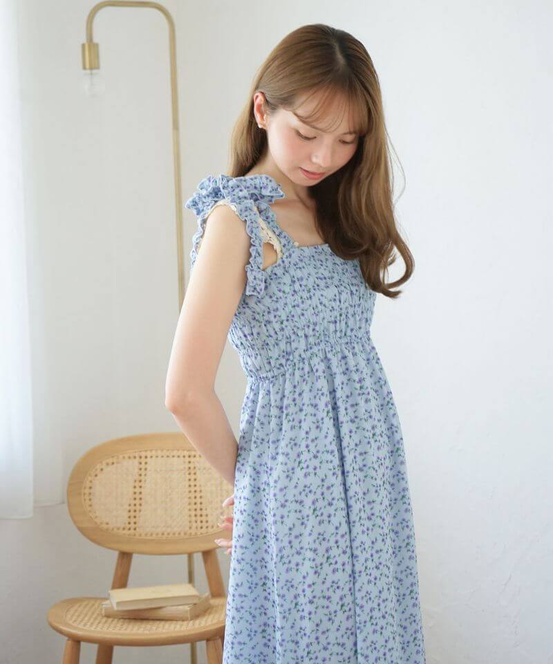 20%OFF】floral cami onepiece～ﾌﾛｰﾗﾙｷｬﾐﾜﾝﾋﾟｰｽ | flower／フラワー