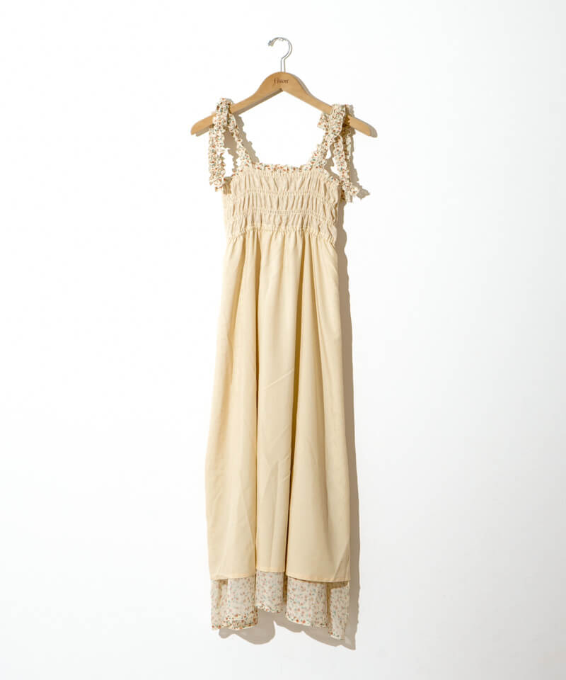 ワンピース flower pleats cami onepiece 10%OFF】pleats cami onepiece～ﾌﾟﾘｰﾂｷｬﾐﾜﾝﾋﾟｰｽ | flower