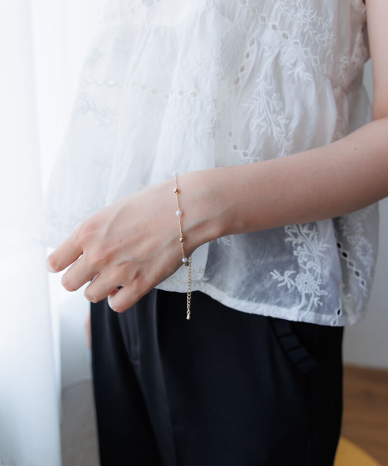 ball pearl bracelet～ﾎﾞｰﾙﾊﾟｰﾙﾌﾞﾚｽﾚｯﾄ | flower／フラワー公式通販