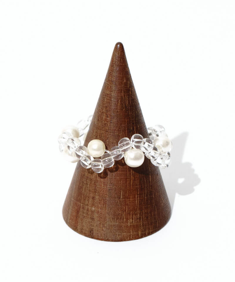 wave beads ring～ｳｪｰﾌﾞﾋﾞｰｽﾞﾘﾝｸﾞ | flower／フラワー公式通販