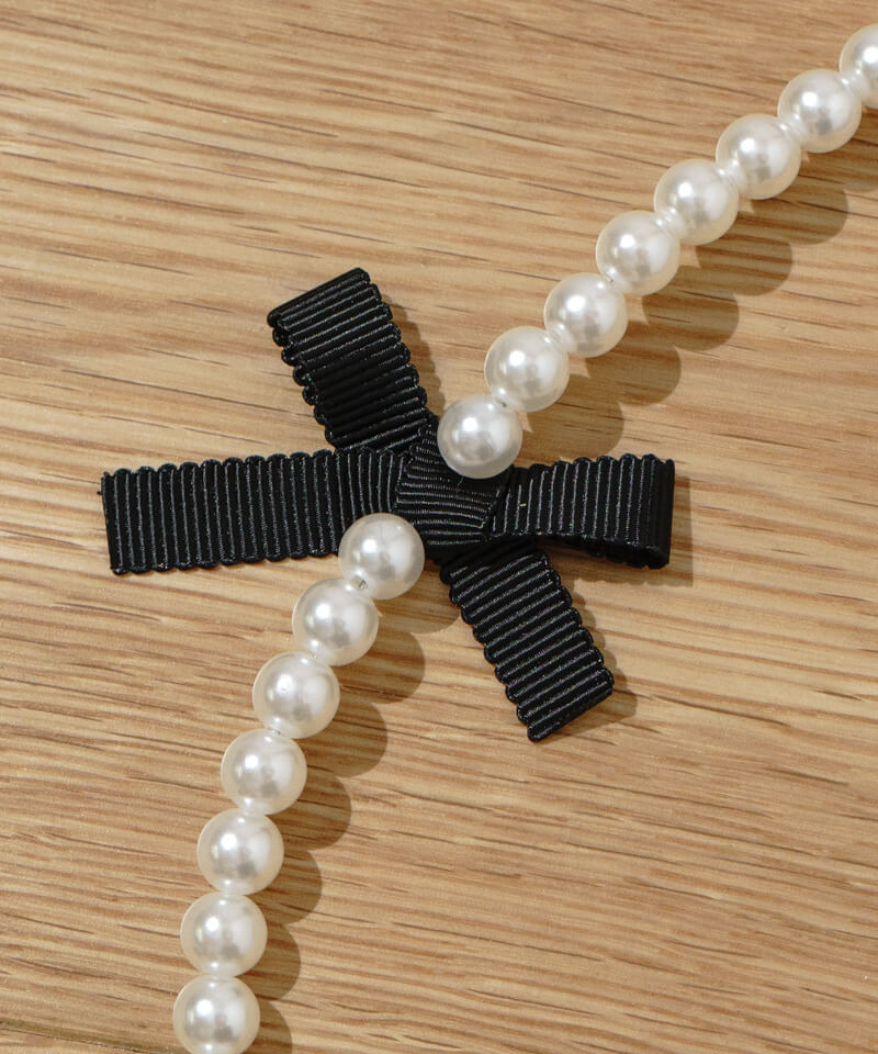 pearl ribbon strap～ﾊﾟｰﾙﾘﾎﾞﾝｽﾄﾗｯﾌﾟ | flower／フラワー公式通販