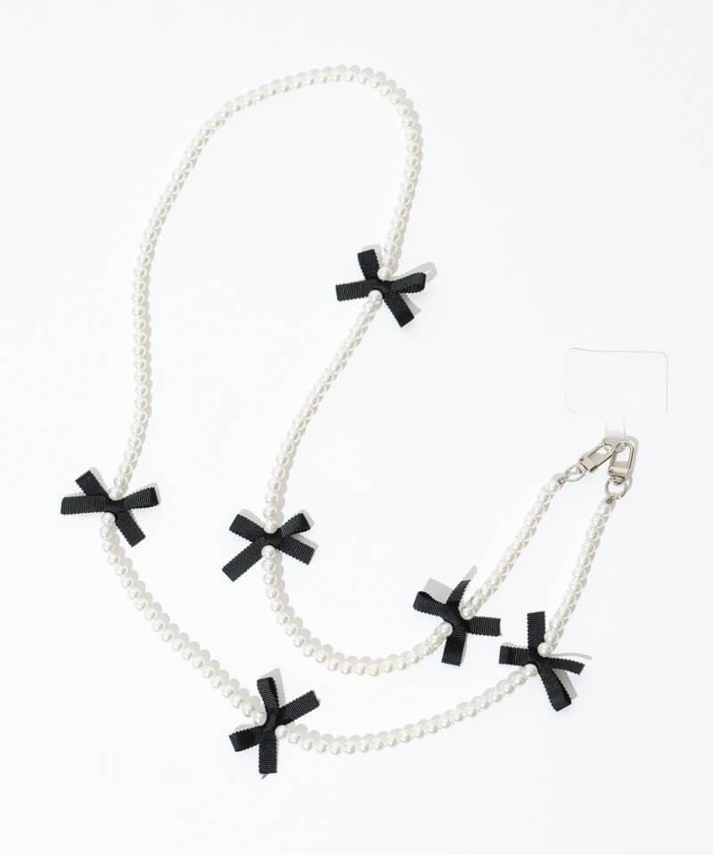 pearl ribbon strap～ﾊﾟｰﾙﾘﾎﾞﾝｽﾄﾗｯﾌﾟ | flower／フラワー公式通販