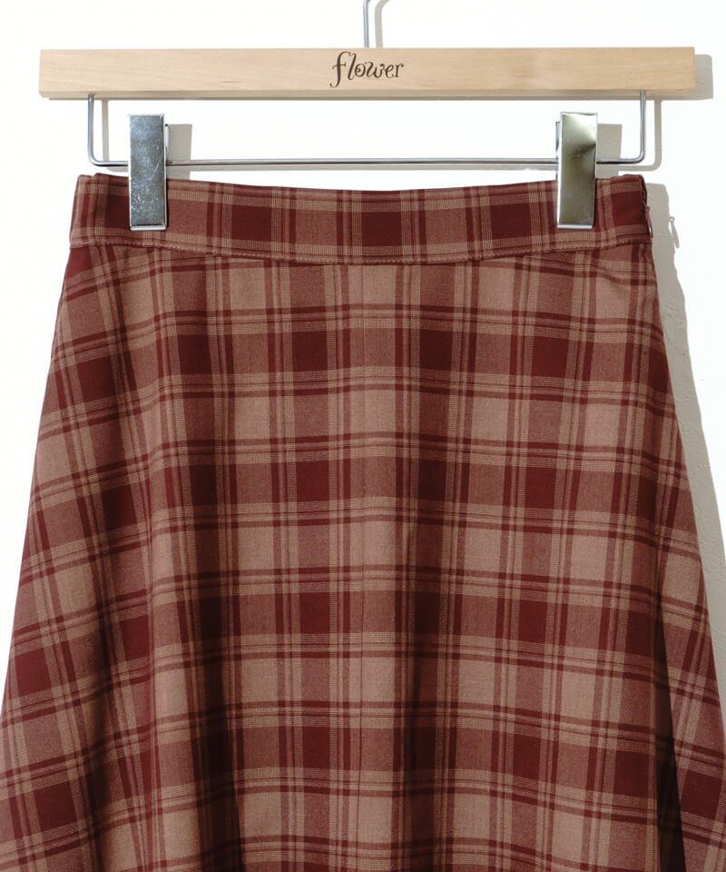 classic check skirt～ｸﾗｼｯｸﾁｪｯｸｽｶｰﾄ | flower／フラワー公式通販