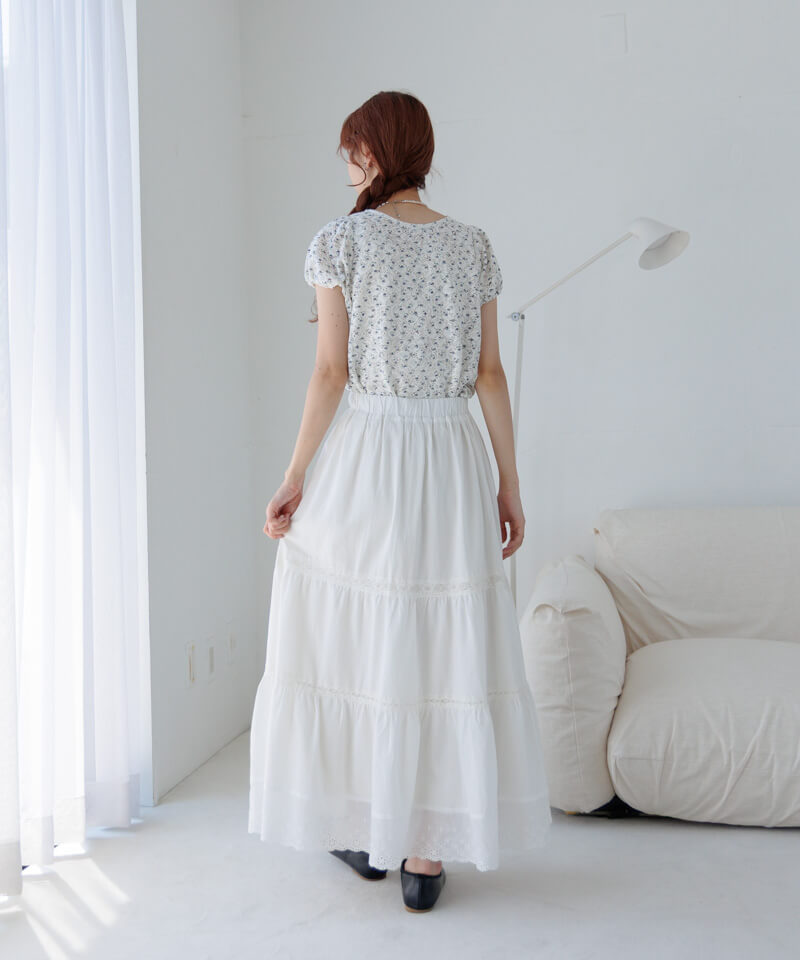 10%OFF】bloom cotton skirt～ﾌﾞﾙｰﾑｺｯﾄﾝｽｶｰﾄ | flower／フラワー公式通販