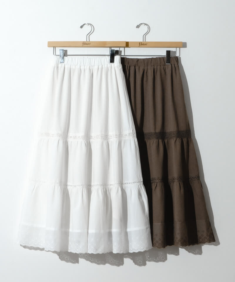 スカート bloom skirt bloom cotton skirt～ﾌﾞﾙｰﾑｺｯﾄﾝｽｶｰﾄ | flower／フラワー公式通販