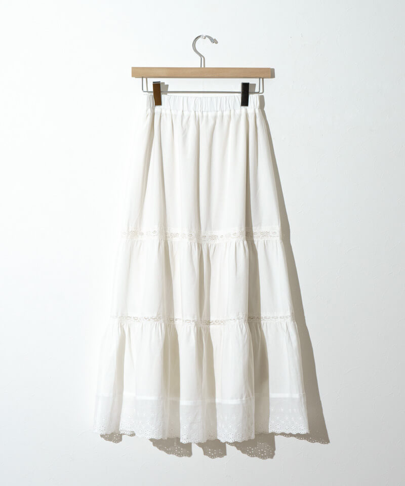 スカート bloom skirt bloom cotton skirt～ﾌﾞﾙｰﾑｺｯﾄﾝｽｶｰﾄ | flower／フラワー公式通販