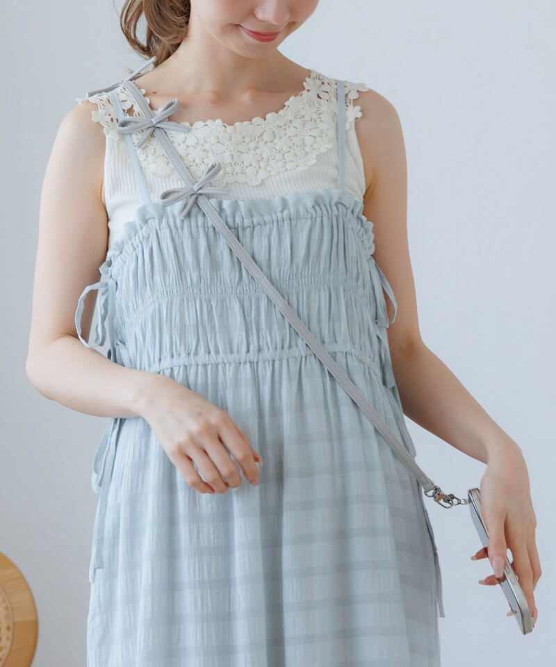 pleather ribbon strap～ﾌﾟﾚｻﾞｰﾘﾎﾞﾝｽﾄﾗｯﾌﾟ | flower／フラワー公式通販