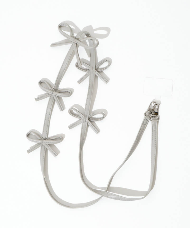 pleather ribbon strap～ﾌﾟﾚｻﾞｰﾘﾎﾞﾝｽﾄﾗｯﾌﾟ | flower／フラワー公式通販