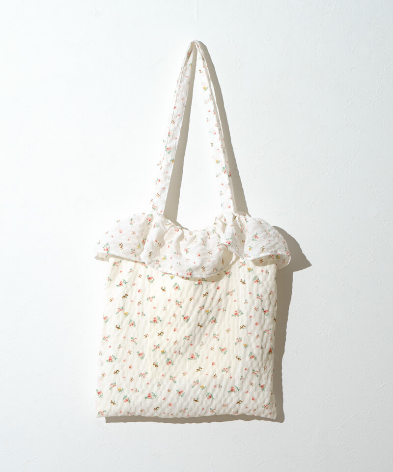 バッグ flowergarden LA VORAGINE エコバッグ フラワー大容量トートバッグ : ZOZOTOWN