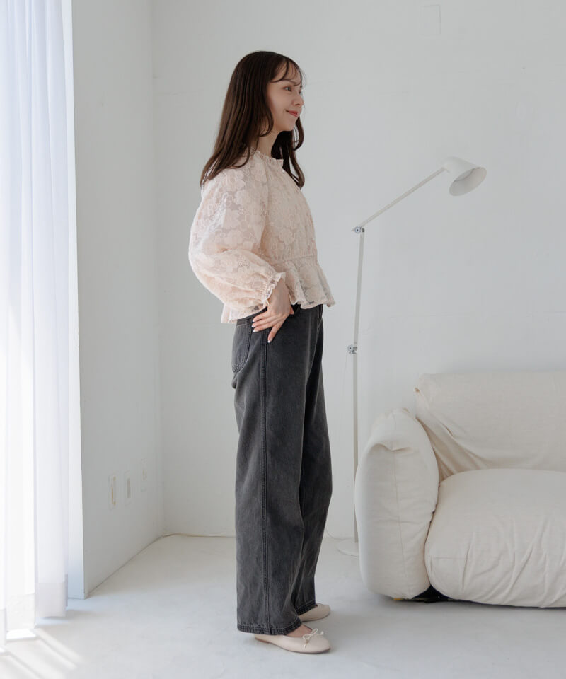 30%OFF】flowering lace blouse～ﾌﾗﾜｰﾘﾝｸﾞﾚｰｽﾌﾞﾗｳｽ | flower／フラワー