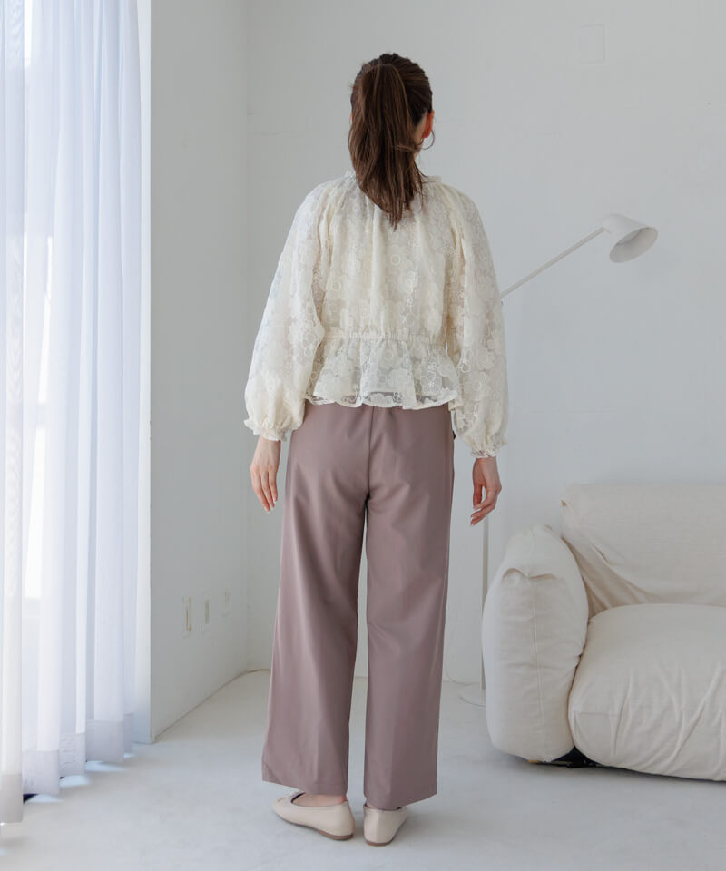 30%OFF】flowering lace blouse～ﾌﾗﾜｰﾘﾝｸﾞﾚｰｽﾌﾞﾗｳｽ | flower／フラワー