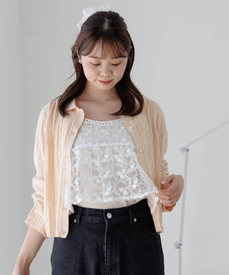 lacy polo top2～ﾚｰｼｰﾎﾟﾛﾄｯﾌﾟ2 | flower／フラワー公式通販