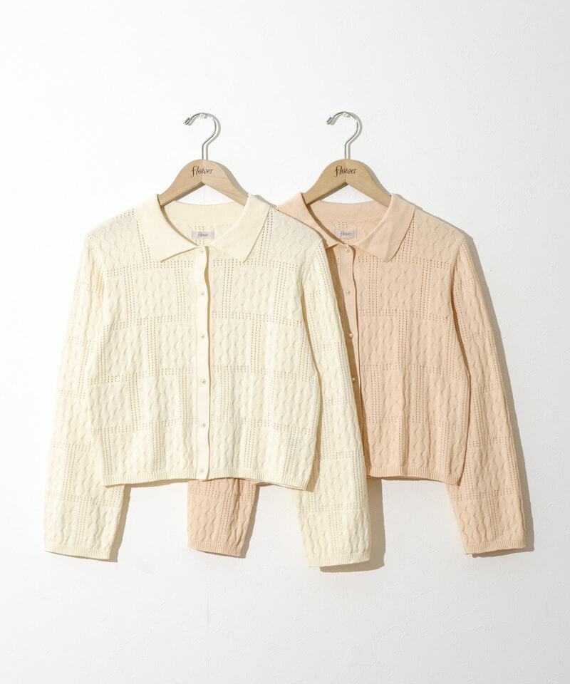 lacy polo top2～ﾚｰｼｰﾎﾟﾛﾄｯﾌﾟ2 | flower／フラワー公式通販