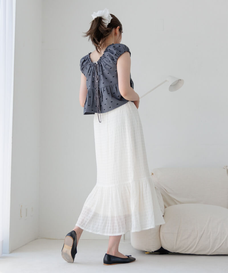 daily sheer skirt～ﾃﾞｲﾘｰｼｱｰｽｶｰﾄ | flower／フラワー公式通販