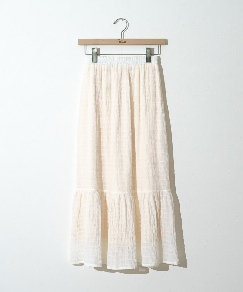 daily sheer skirt～ﾃﾞｲﾘｰｼｱｰｽｶｰﾄ | flower／フラワー公式通販