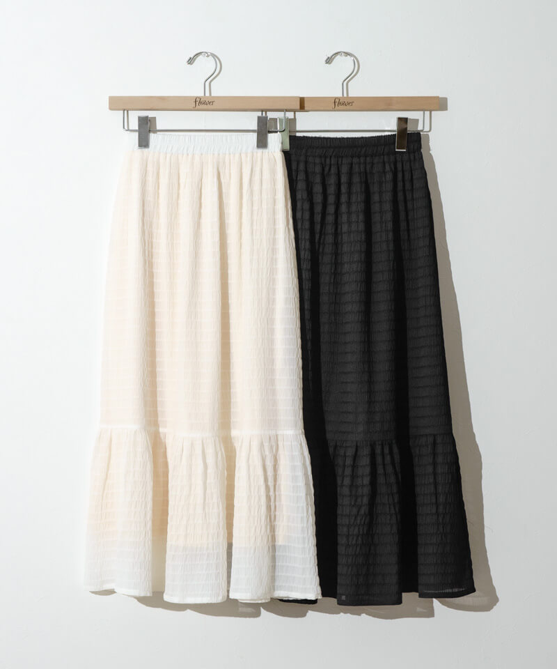 daily sheer skirt～ﾃﾞｲﾘｰｼｱｰｽｶｰﾄ | flower／フラワー公式通販