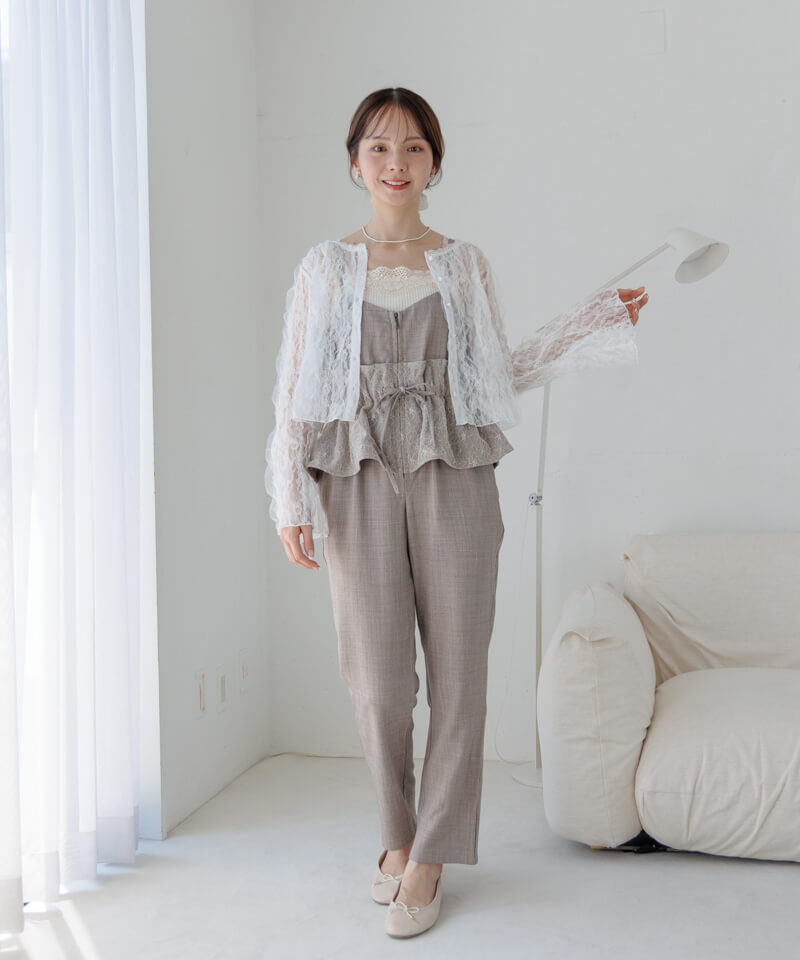 lady flare rompers～ﾚﾃﾞｨｰﾌﾚｱﾛﾝﾊﾟｰｽ | flower／フラワー公式通販