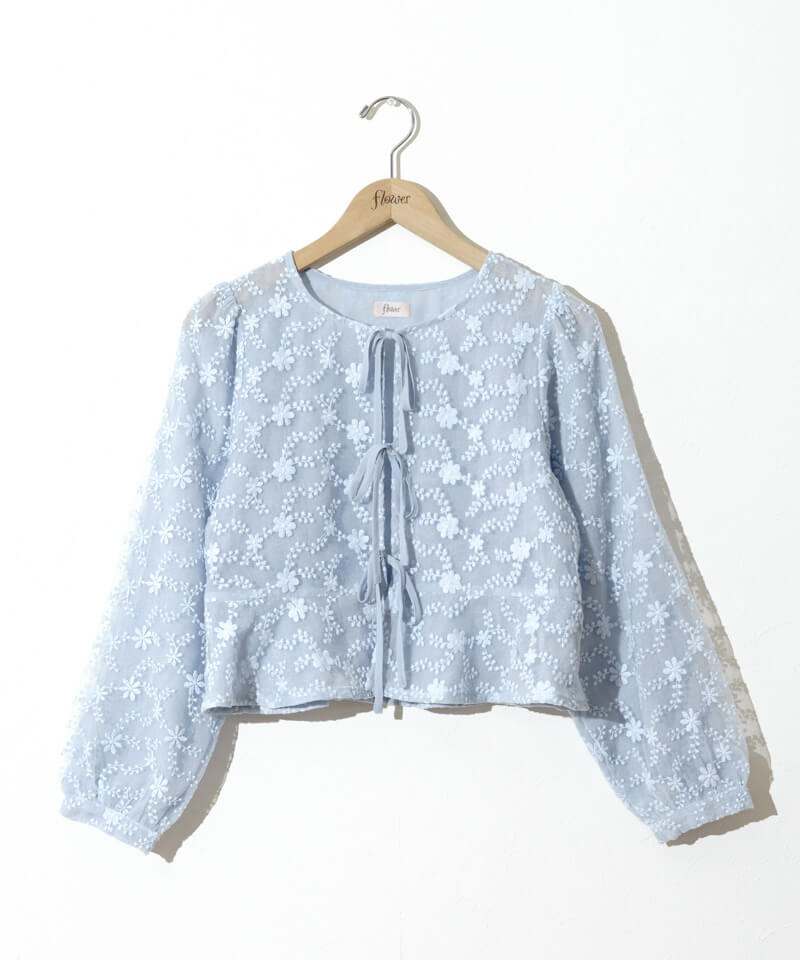 blooming ribbon top～ﾌﾞﾙｰﾐﾝｸﾞﾘﾎﾞﾝﾄｯﾌﾟ | flower／フラワー公式通販