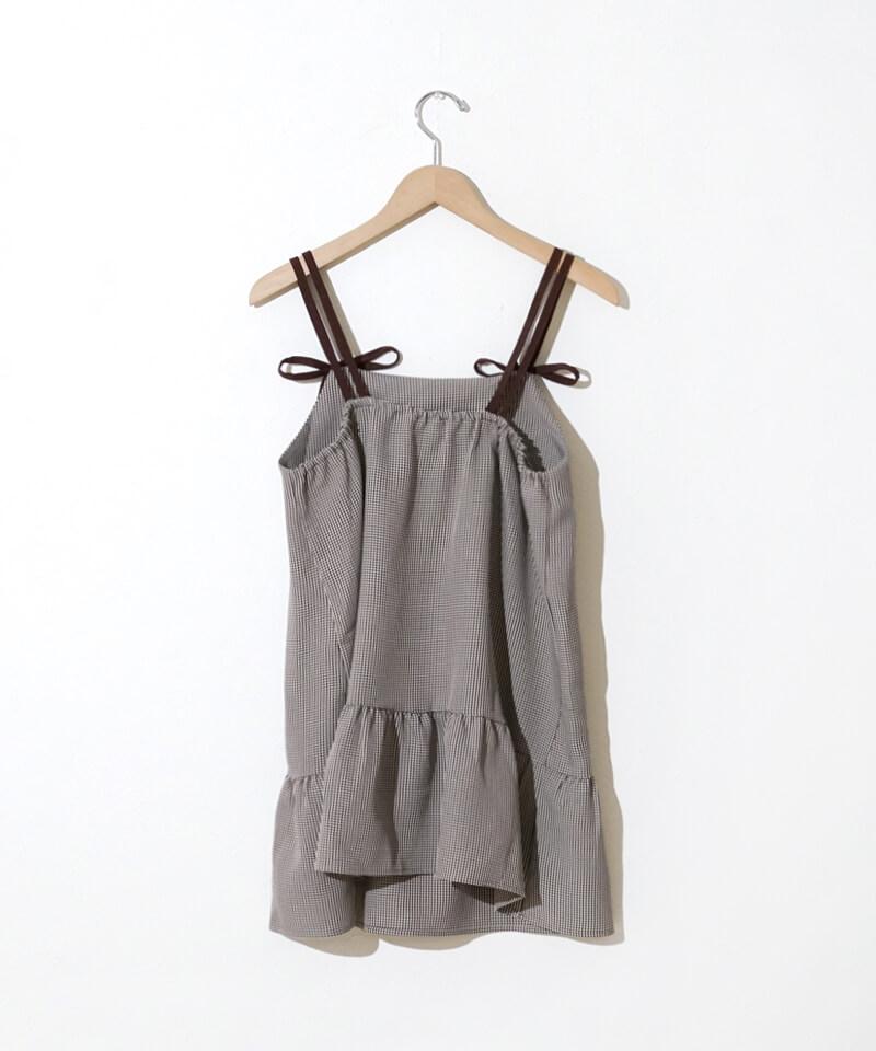 layered check onepiece～ﾚｲﾔｰﾄﾞﾁｪｯｸﾜﾝﾋﾟｰｽ | flower／フラワー