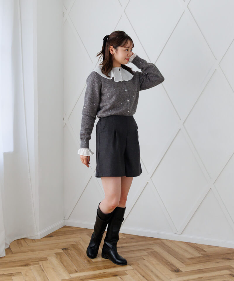 40%OFF】pearl ruffled blouse～ﾊﾟｰﾙﾗｯﾌﾙﾄﾞﾌﾞﾗｳｽ | flower／フラワー