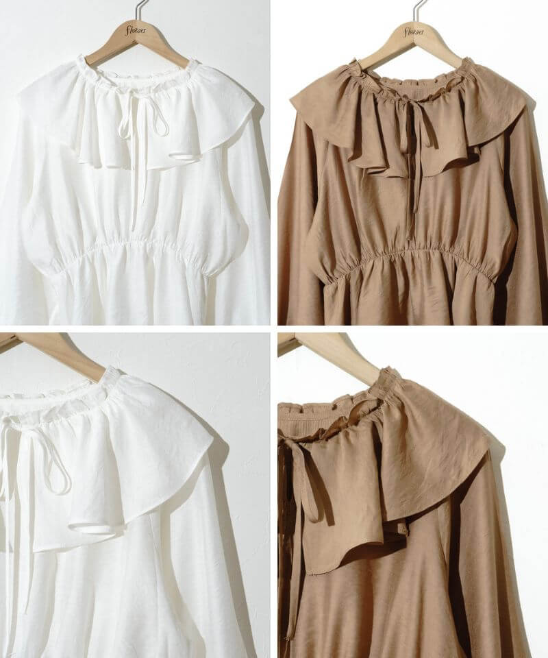 Flowerモチーフラッフルブラウス♡♡♡ merry jenny（メリージェニー）の「flowerラッフルブラウス（シャツ