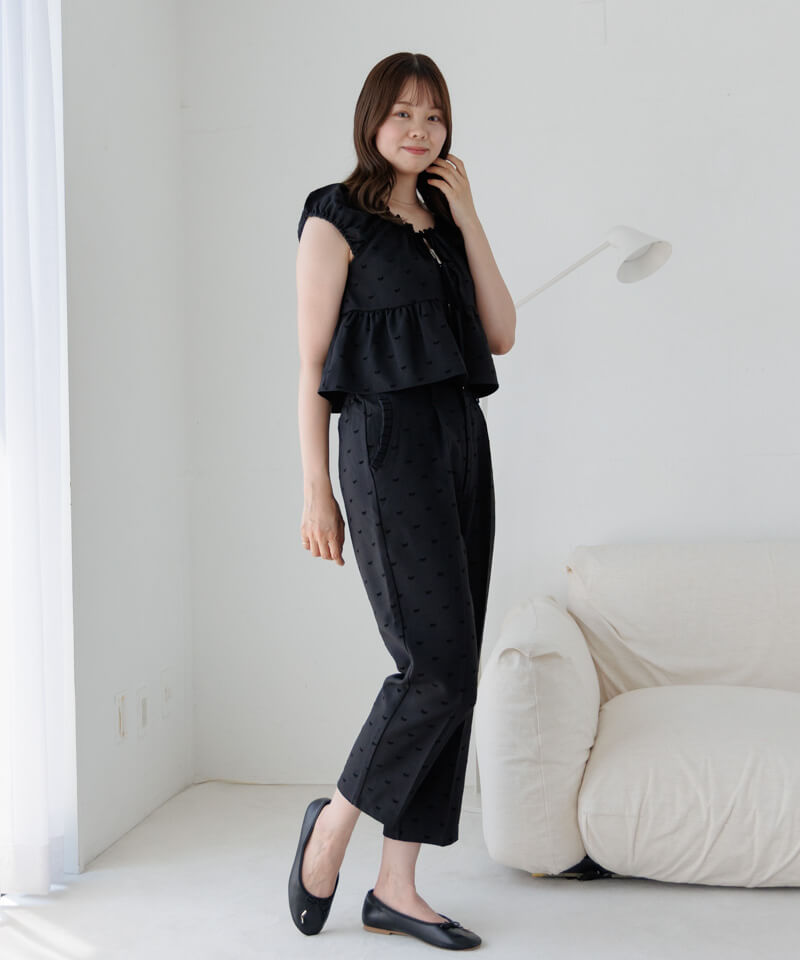 パンツ ribbon pants ! black Ribbon pants | Techwear