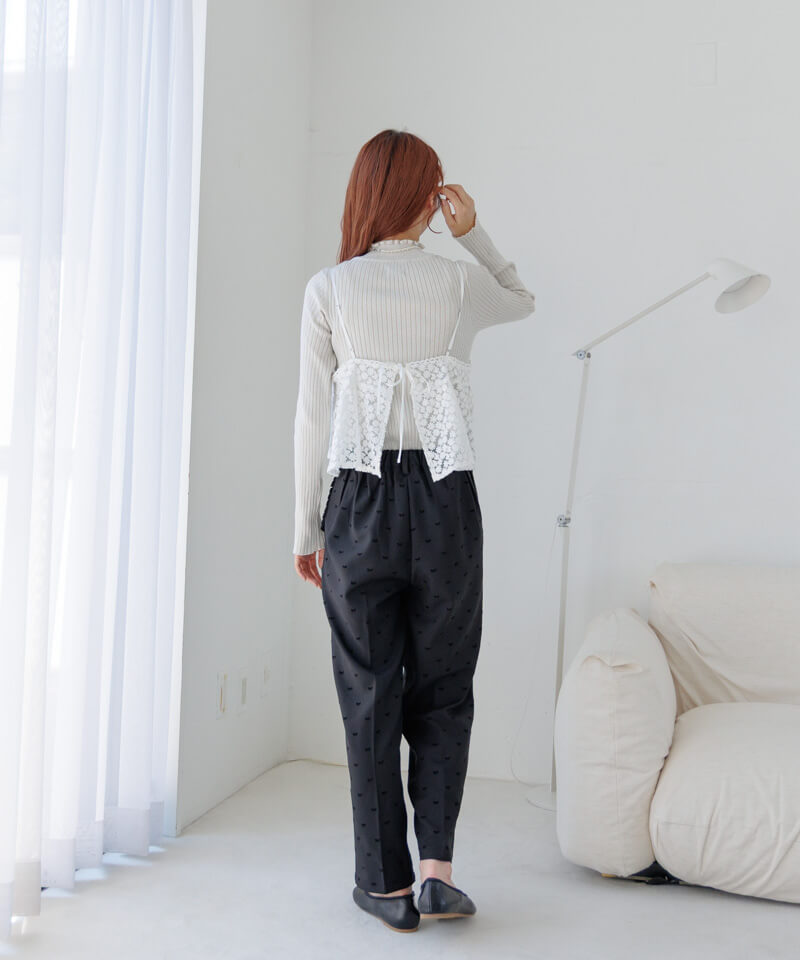 今期新品未使用flowersatin ribbon pantsサテンリボンパンツ 40%OFF】satin ribbon pants～ｻﾃﾝﾘﾎﾞﾝﾊﾟﾝﾂ | flower／フラワー