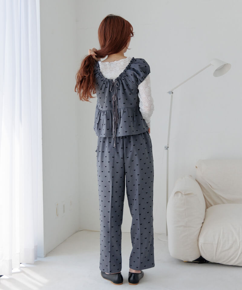 パンツ Tinytinydoors y Pants - Flower tiny ribbon pants～ﾀｲﾆｰﾘﾎﾞﾝﾊﾟﾝﾂ | flower／フラワー公式通販
