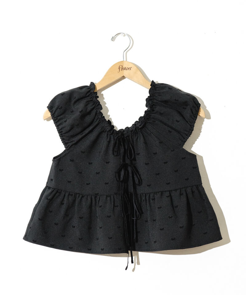 nao ribbon様 新色】Asymmetric Ribbon Top