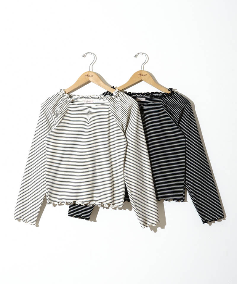 frill border top～ﾌﾘﾙﾎﾞｰﾀﾞｰﾄｯﾌﾟ | flower／フラワー公式通販