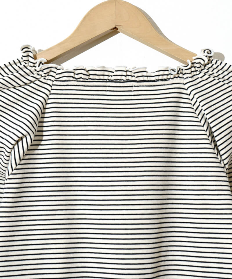 ボーダー　ボリュームフリルトップス frill border top～ﾌﾘﾙﾎﾞｰﾀﾞｰﾄｯﾌﾟ | flower／フラワー公式通販