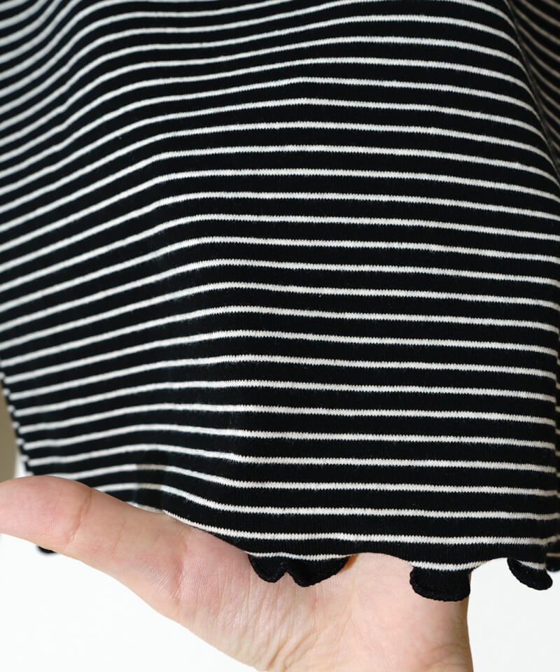 ▪️専用　BORDER FRILL TOP(38) 　BLACK ▪️専用 BORDER FRILL TOP(38) BLACK ▪️専用 BORDER FRILL TOP(38