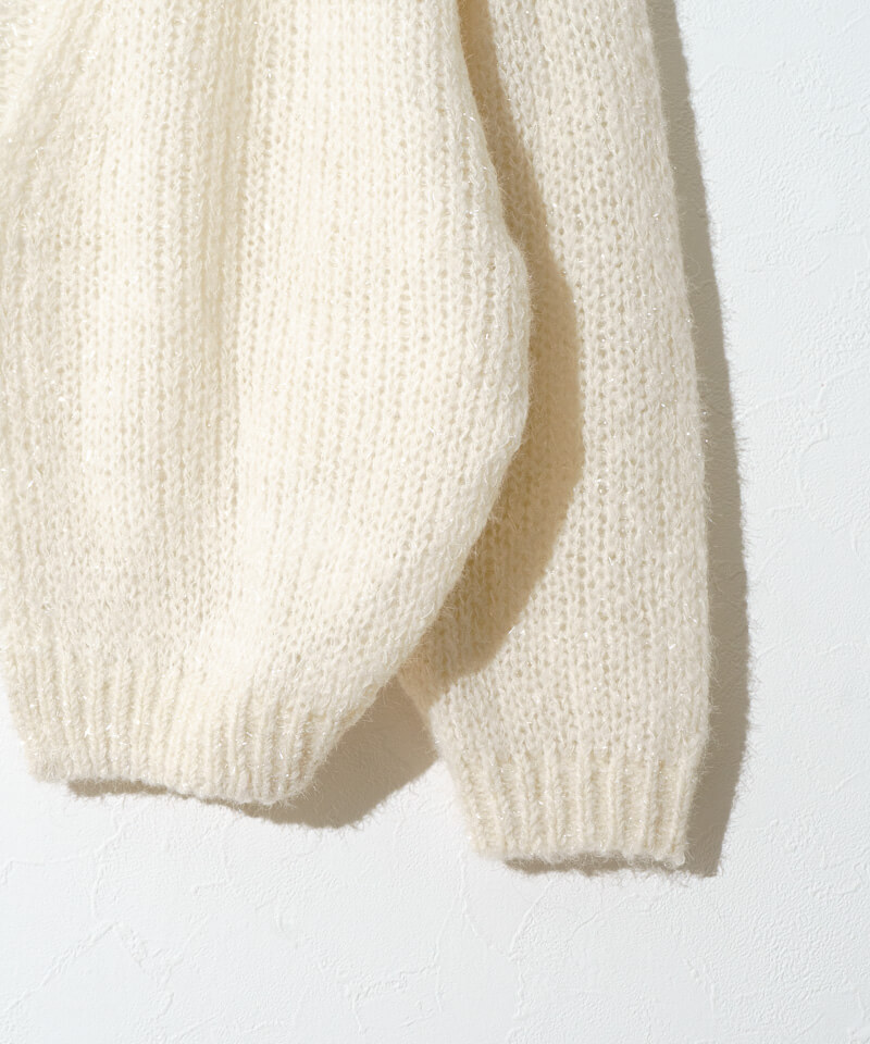 10%OFF】foggy knit cardigan～ﾌｫｷﾞｰﾆｯﾄｶｰﾃﾞｨｶﾞﾝ | flower／フラワー