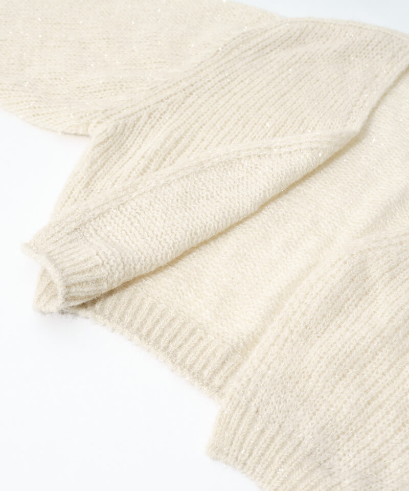 10%OFF】foggy knit cardigan～ﾌｫｷﾞｰﾆｯﾄｶｰﾃﾞｨｶﾞﾝ | flower／フラワー