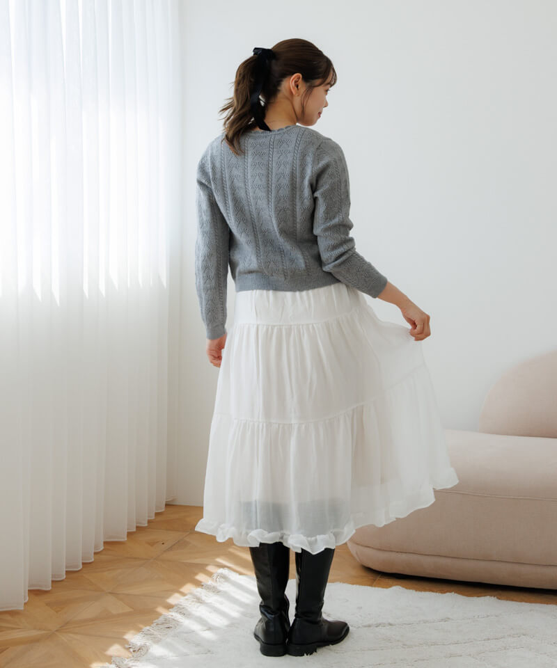 ribbon ensemble knit～ﾘﾎﾞﾝｱﾝｻﾝﾌﾞﾙﾆｯﾄ | flower／フラワー公式通販