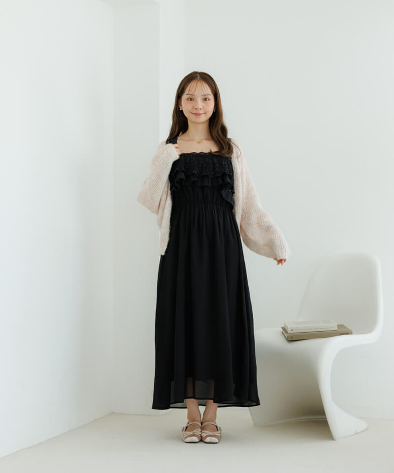 ワンピース Treaturself Flowerpetaljacquardonepeace Balloon flower