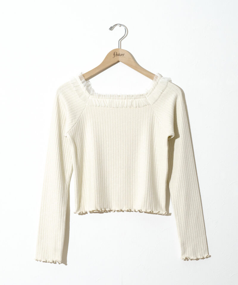 THE TOE チュールトップス Gardenia Tulle Frill Tops – THE TOÉ