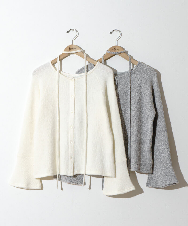 50%OFF】ribbon choker knit～ﾘﾎﾞﾝﾁｮｰｶｰﾆｯﾄ | flower／フラワー公式通販