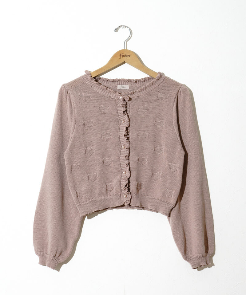 happy heart cardigan～ﾊｯﾋﾟｰﾊｰﾄｶｰﾃﾞｨｶﾞﾝ | flower／フラワー