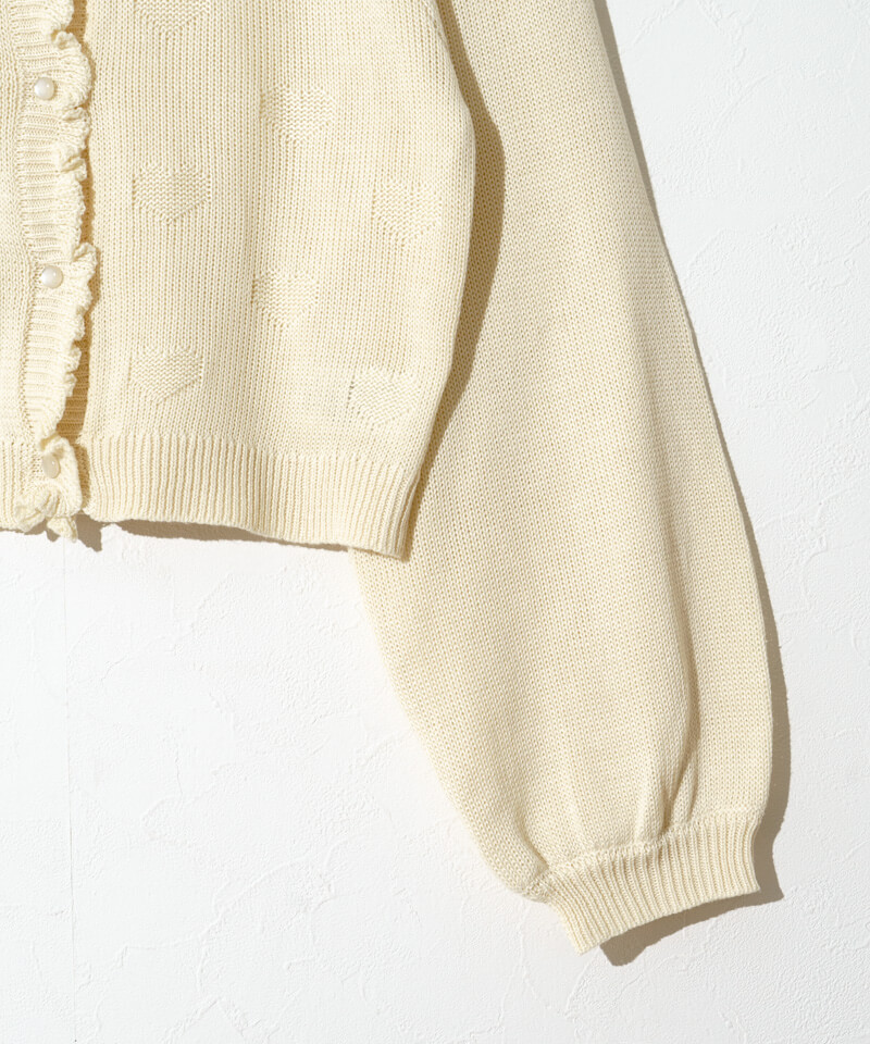 ふが❤︎ページ happy heart cardigan～ﾊｯﾋﾟｰﾊｰﾄｶｰﾃﾞｨｶﾞﾝ | flower／フラワー