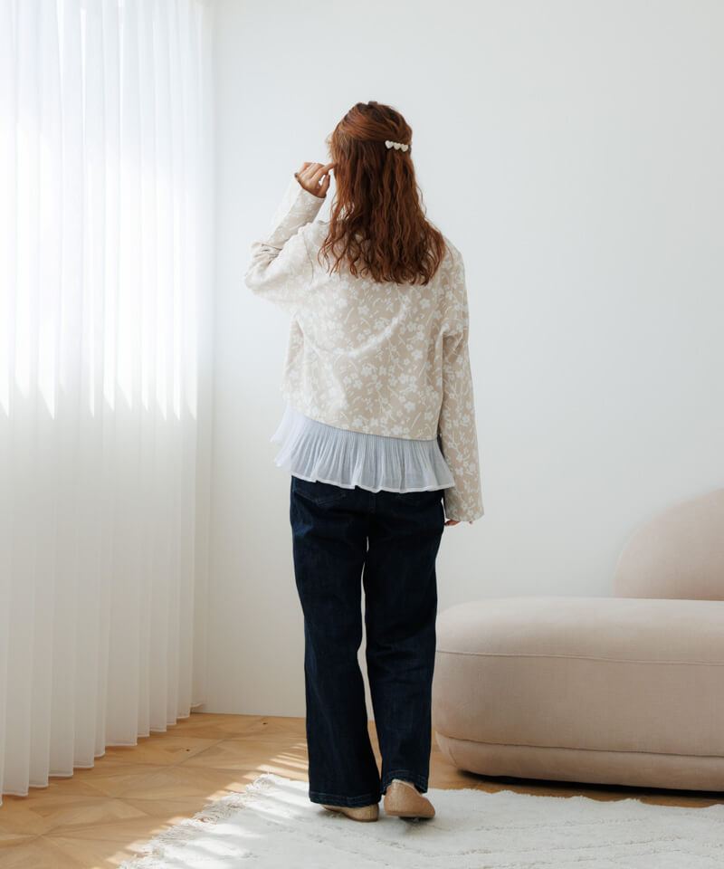50%OFF】lumpy floral top～ﾗﾝﾋﾟｰﾌﾛｰﾗﾙﾄｯﾌﾟ | flower／フラワー公式通販