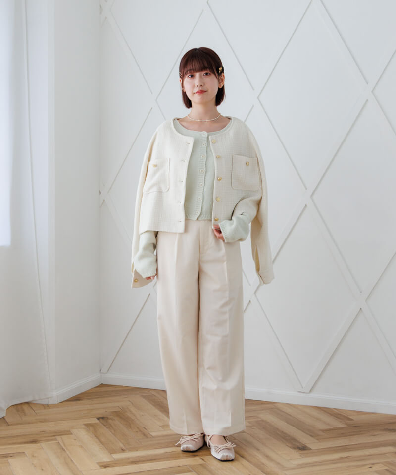 ライトツイードジャケット 50%OFF】shiny tweed jacket～ｼｬｲﾆｰﾂｲｰﾄﾞｼﾞｬｹｯﾄ | flower／フラワー