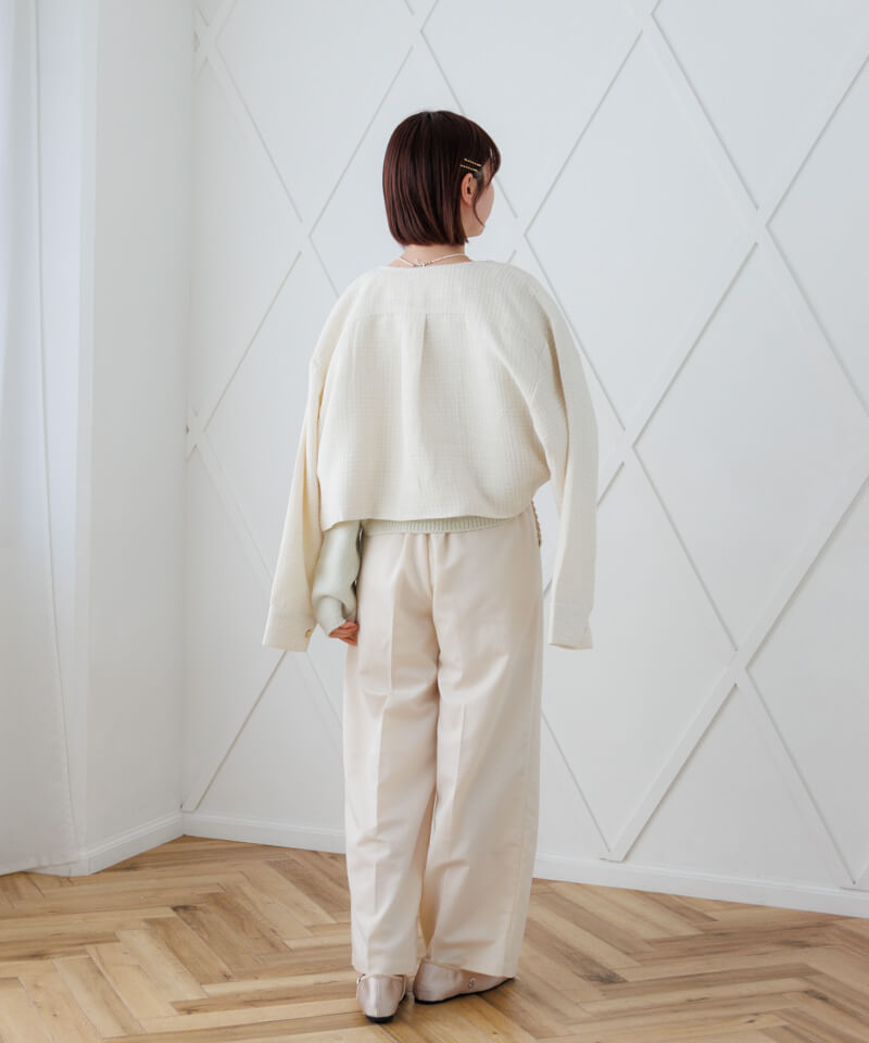 50%OFF】shiny tweed jacket～ｼｬｲﾆｰﾂｲｰﾄﾞｼﾞｬｹｯﾄ | flower／フラワー