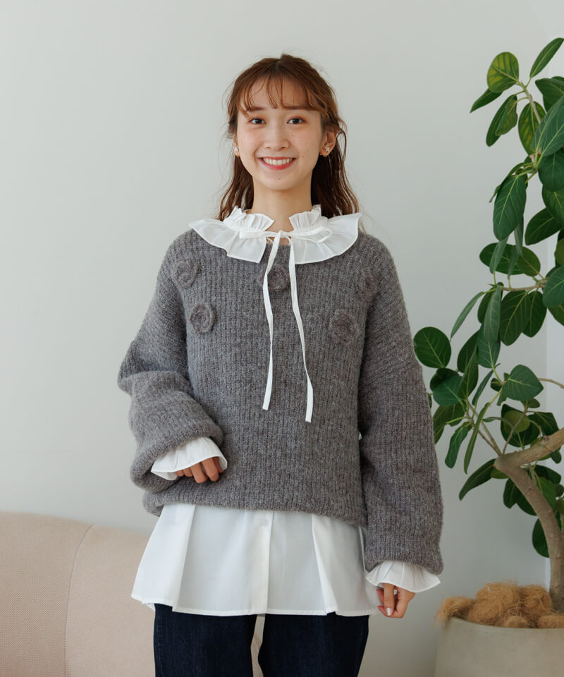 はひふへほ classic frill blouse～ｸﾗｼｯｸﾌﾘﾙﾌﾞﾗｳｽ | flower／フラワー公式通販