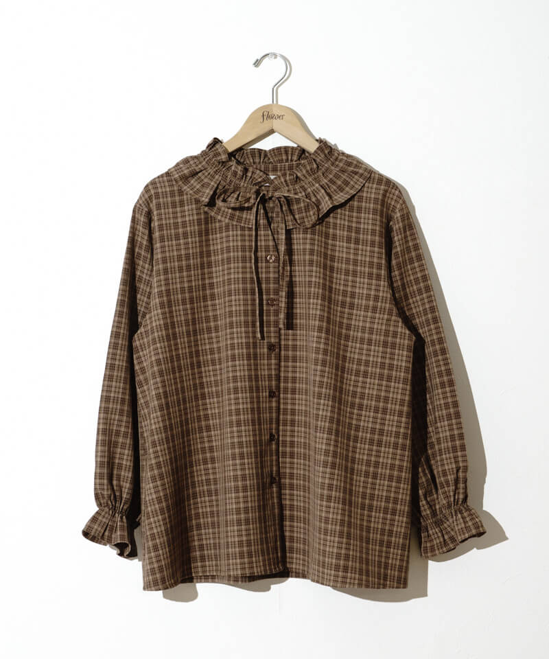 美品 クラステラー ROUND FRILL BLOUSE フリルブラウス 【F】 round frill blouse – ClaSTEllaR