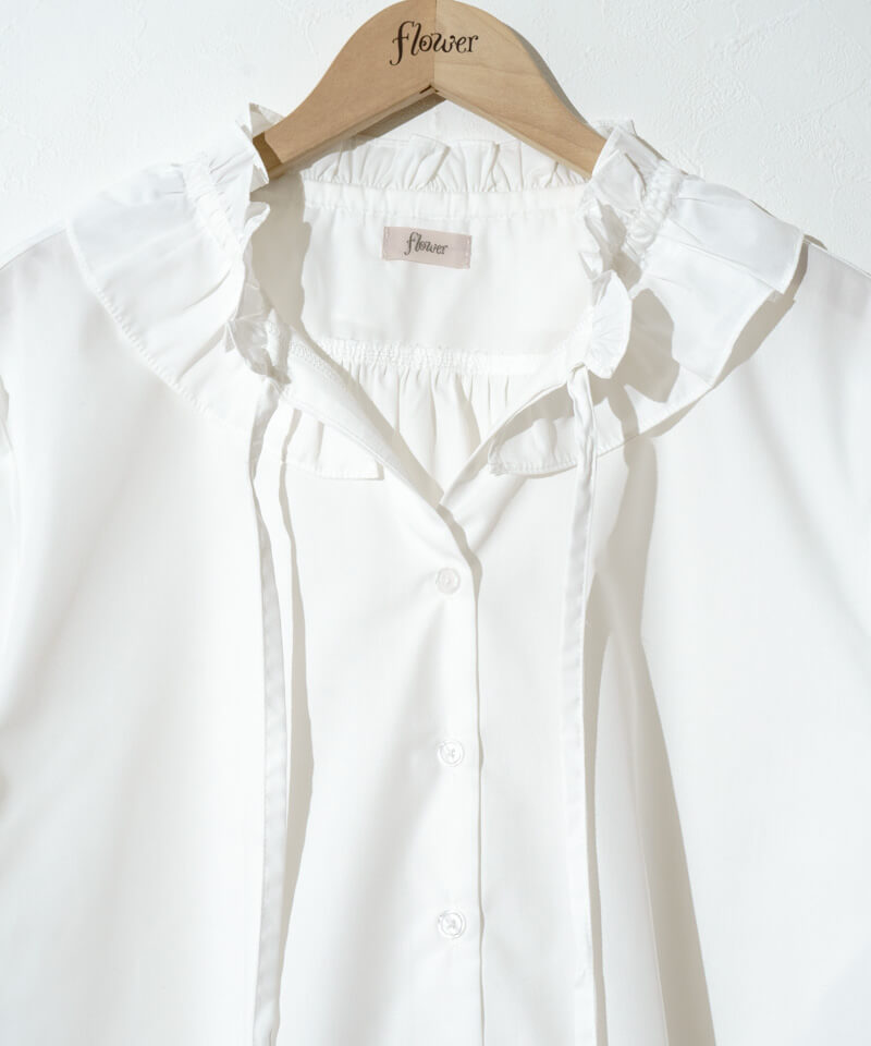 美品 クラステラー ROUND FRILL BLOUSE フリルブラウス 【F】 round frill blouse – ClaSTEllaR