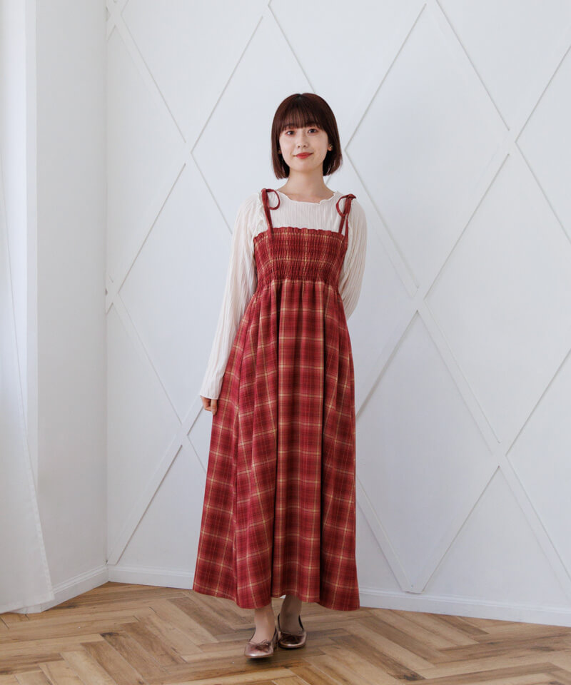 chic check onepiece～ｼｯｸﾁｪｯｸﾜﾝﾋﾟｰｽ | flower／フラワー公式通販