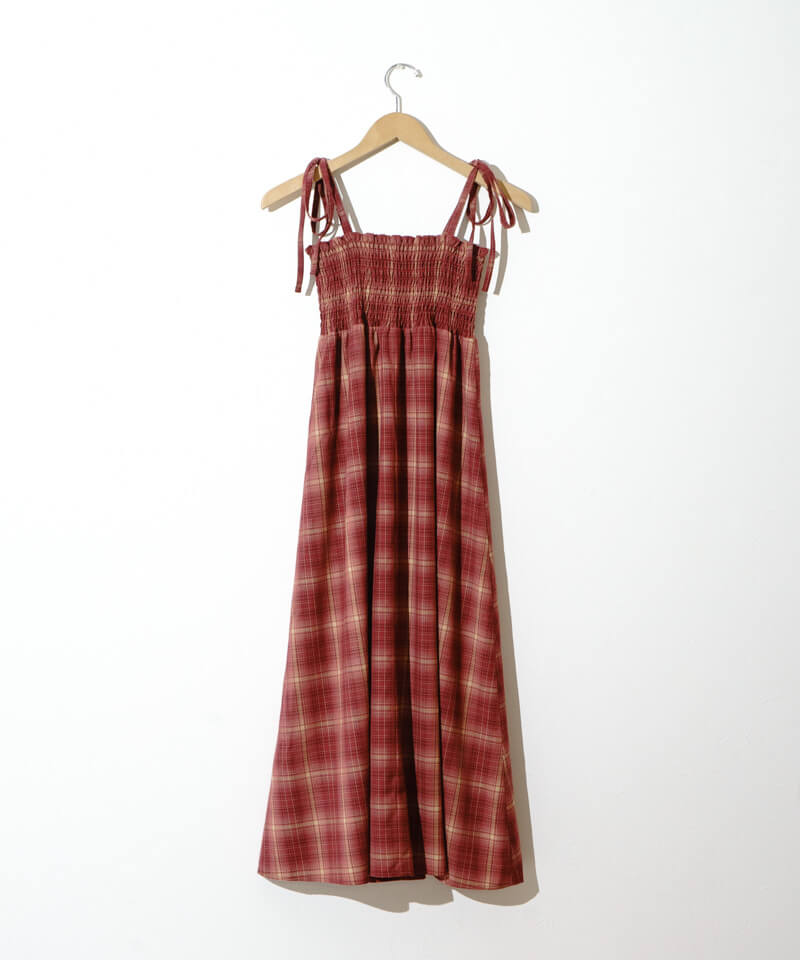 ETEREVE チェックワンピース チェック柄レトロワンピース br23-210 – Q'e