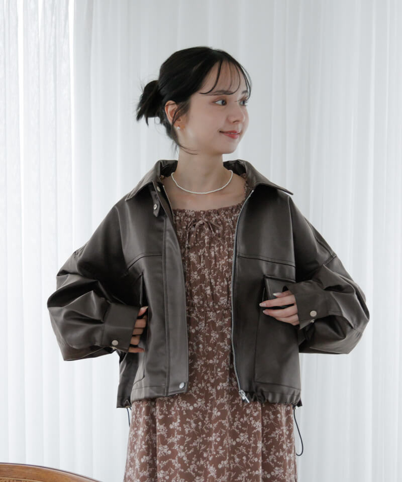 2way short blouson～ﾂｰｳｪｲｼｮｰﾄﾌﾞﾙｿﾞﾝ | flower／フラワー公式通販